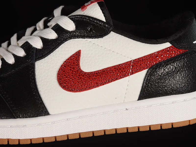 All categories Air Jordan Jordan series basketball shoes Air Jordan 1 Low Z version Air Jordan 1 Low AJ1 Joe 1 black and white red burst pattern low-top cultural basketball shoes DZ0798-108
